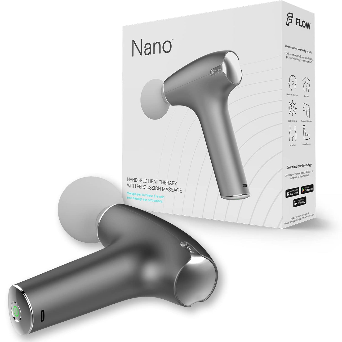 Nano Handheld Massager & Heat Therapy
