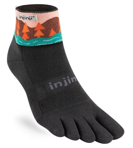 Injinji Men's Mini-Crew Artist Designed Toe Sock