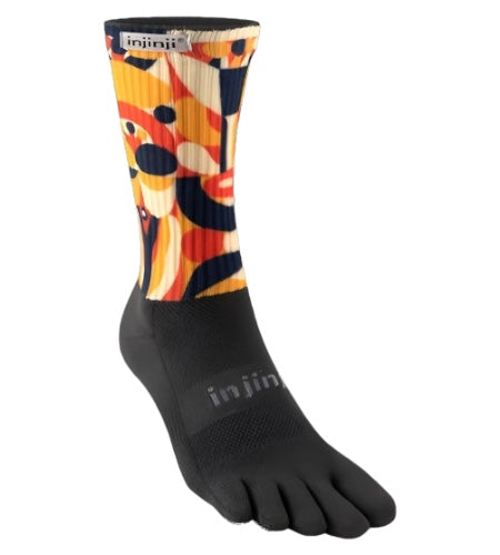 Injinji Men's Crew Artist Designed Toe Socks