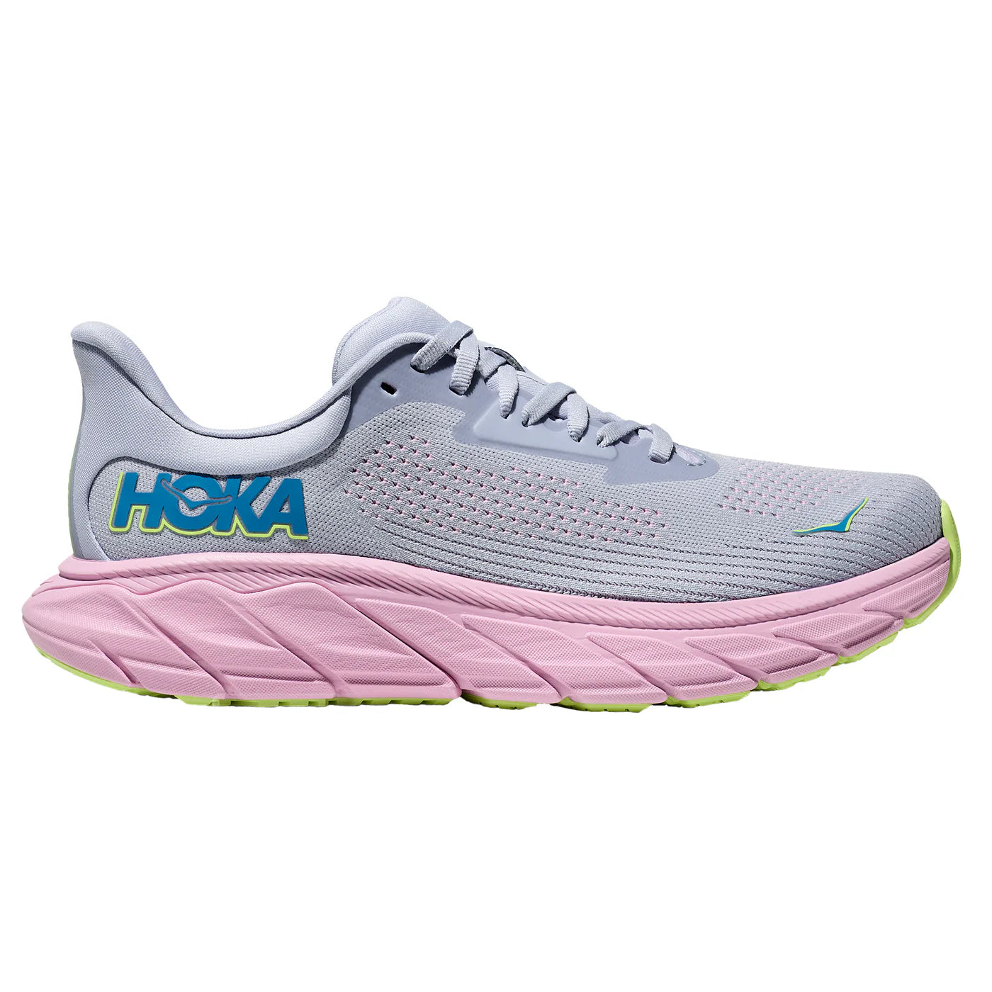 Gull/ Pink Hoka Women’s Arahi 7